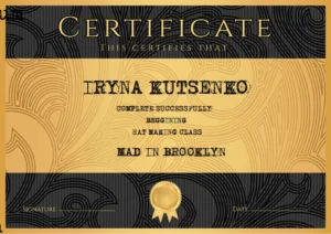 Iryna Wood Education Certificates