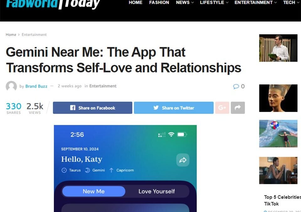 Gemini Near Me: The App ThatTransforms Self-Love and Relationships